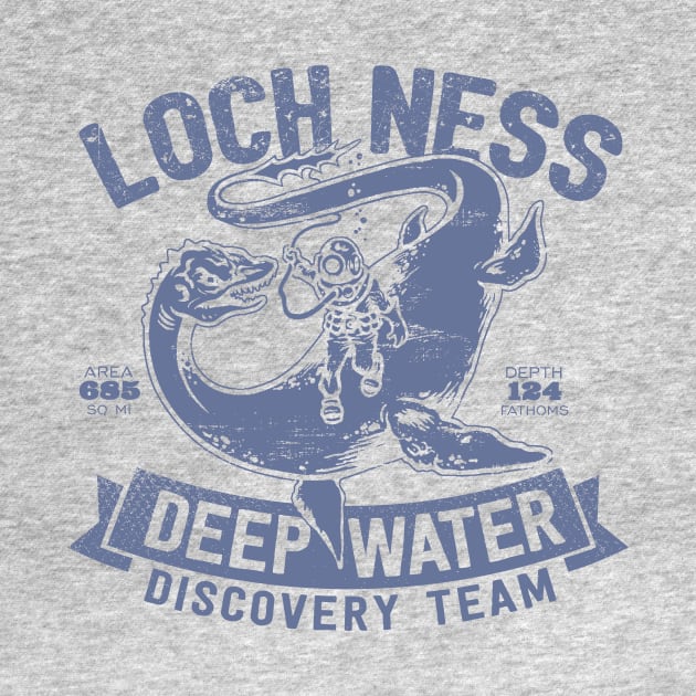 Loch Ness Deep Water Discovery Team by MindsparkCreative